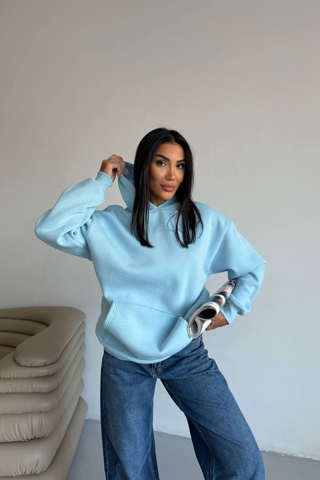Mode Roy Φούτερ Μπλε Casual Streetwear Με Λαιμόκοψη Με Κουκούλα Χονδρικό εμπόριο ενδυμάτων Casual
