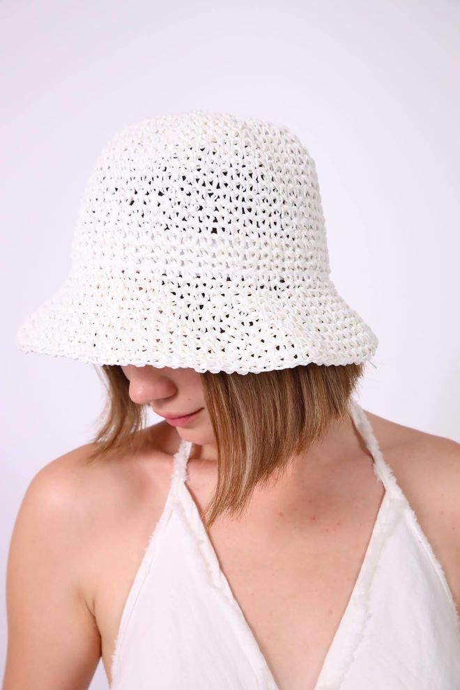 Mode Roy Cappello Bianco Boho Casual Per Spiaggia E Festa Abbigliamento all'ingrosso Casuale