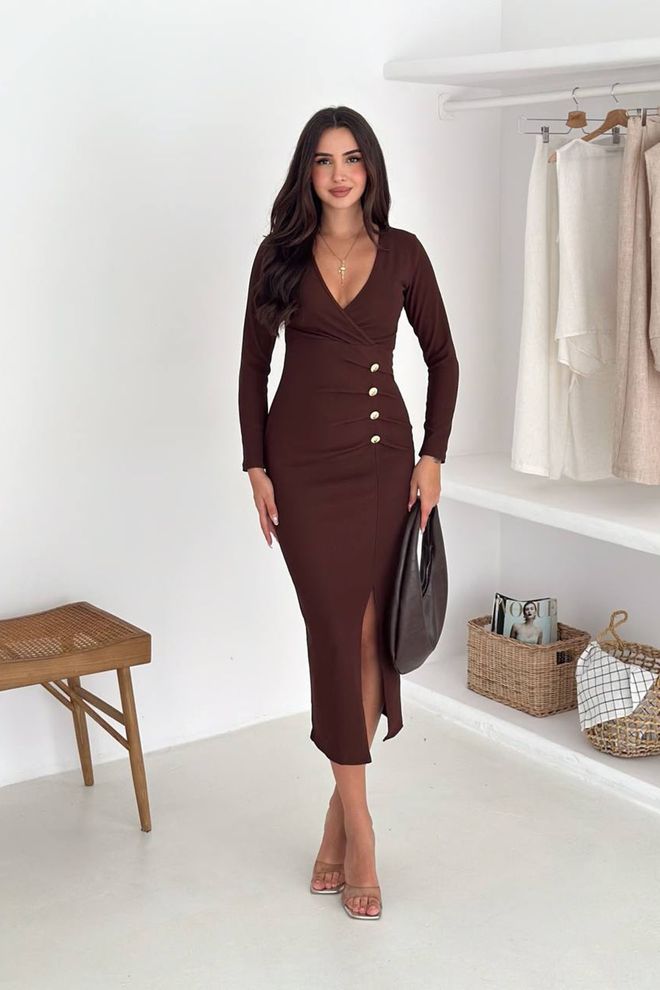 Mode Roy Ruda Seksuali Eleganti Formalūs Bodycon Suknelė Didmeninė prekyba drabužiais Čiuožėjos