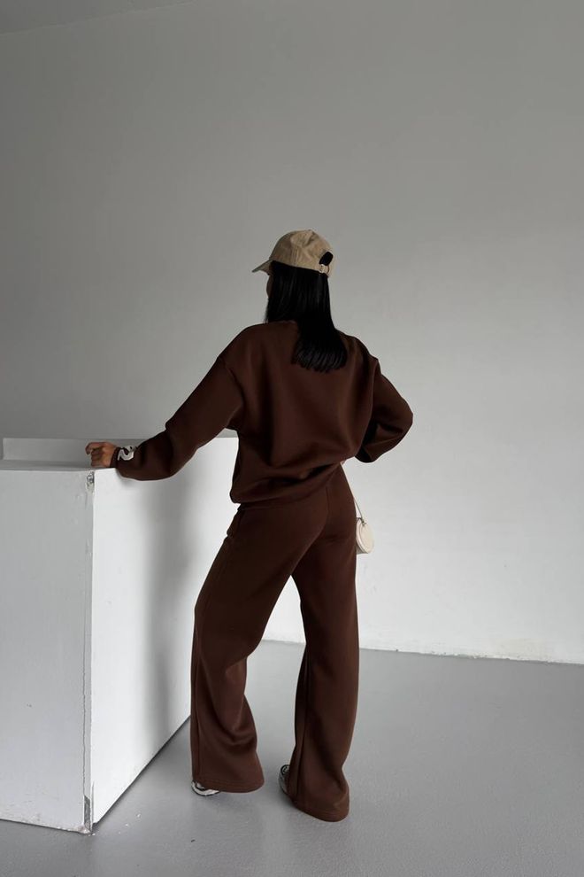 Mode Roy Marrone Tuta Casual Sport Streetwear Set Jogger Abbigliamento all'ingrosso Casuale