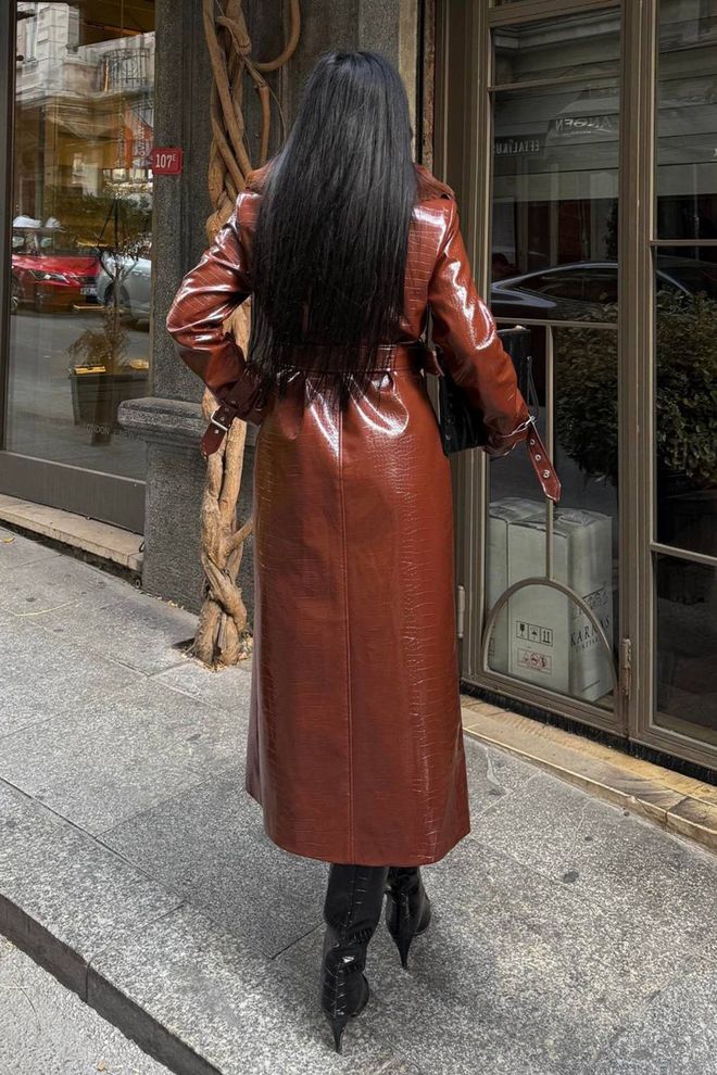 Mode Roy Brown Elegant Slim Fit Single Breasted Coat Wholesale Clothing Work