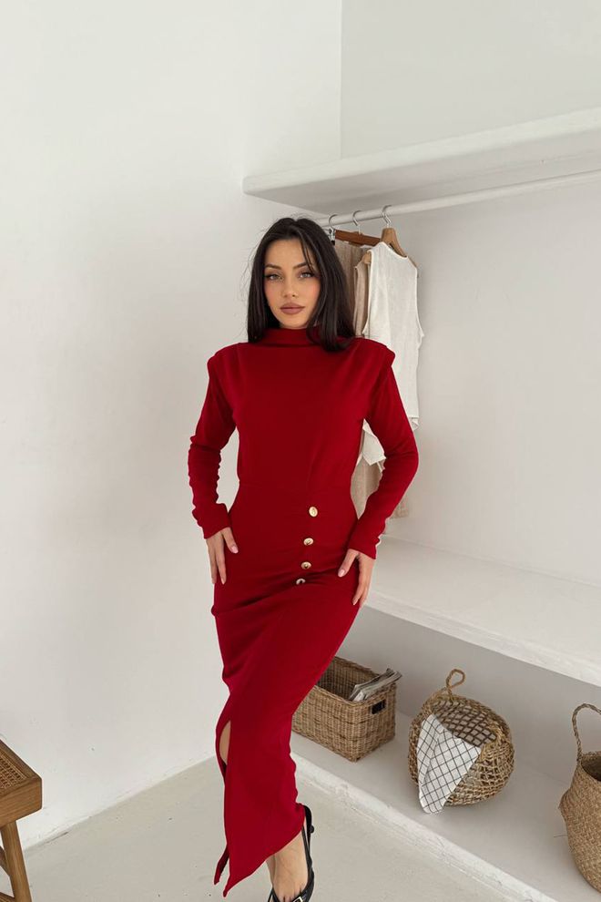 Mode Roy Tamsiai Raudona Elegantiška Maxi Suknelė Be Rankovių Didmeninė prekyba drabužiais Vintažinis