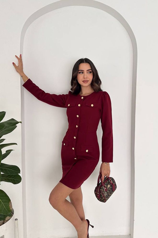 Mode Roy Claret Red Elegant Formal Sexy Sheath Dress Wholesale Clothing Sexy