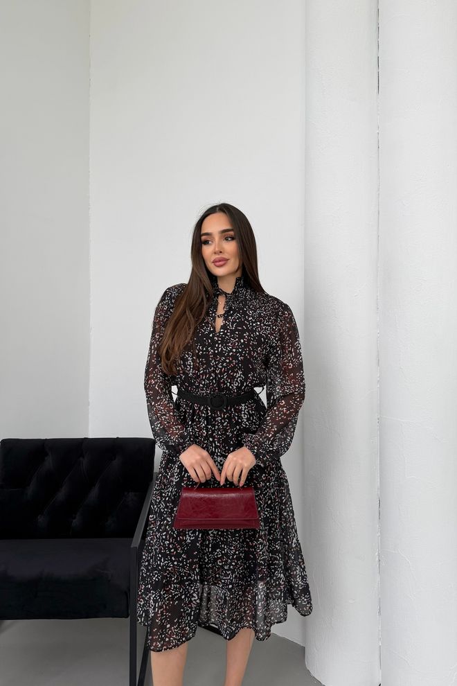 Mode Roy Čierne Elegantné Fit And Flare Šaty Veľkoobchod s oblečením Skromný