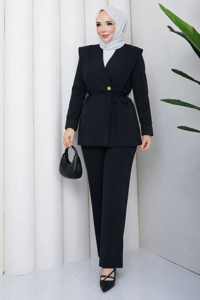 Mode Roy Черный Элегантный Формальный Поставил Оптовая продажа одежды Работа