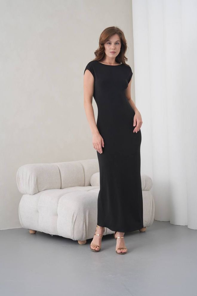 Mode Roy Schwarzes Sexy Elegantes Formelles Legeres Etuikleid Großhandelskleidung Lässig