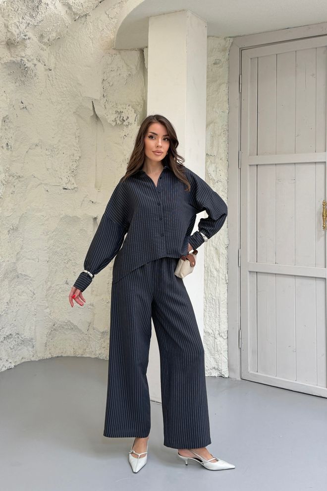 Mode Roy Czarny W Paski Casual Formalny Elegancki Garnitur Hurtowa sprzedaż odzieży Casual