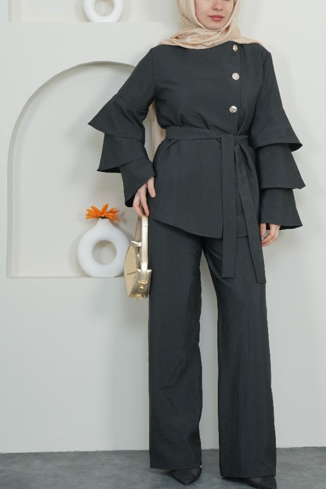 Mode Roy Σετ Μαύρο Απλό Επίσημο Κομψό Χονδρικό εμπόριο ενδυμάτων Απλό