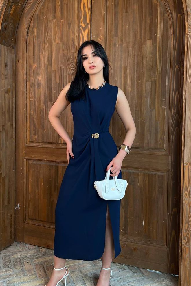 Mode Roy Κομψό Μπλε Μαρέν Φόρεμα Θήκη Χονδρικό εμπόριο ενδυμάτων Σέξι