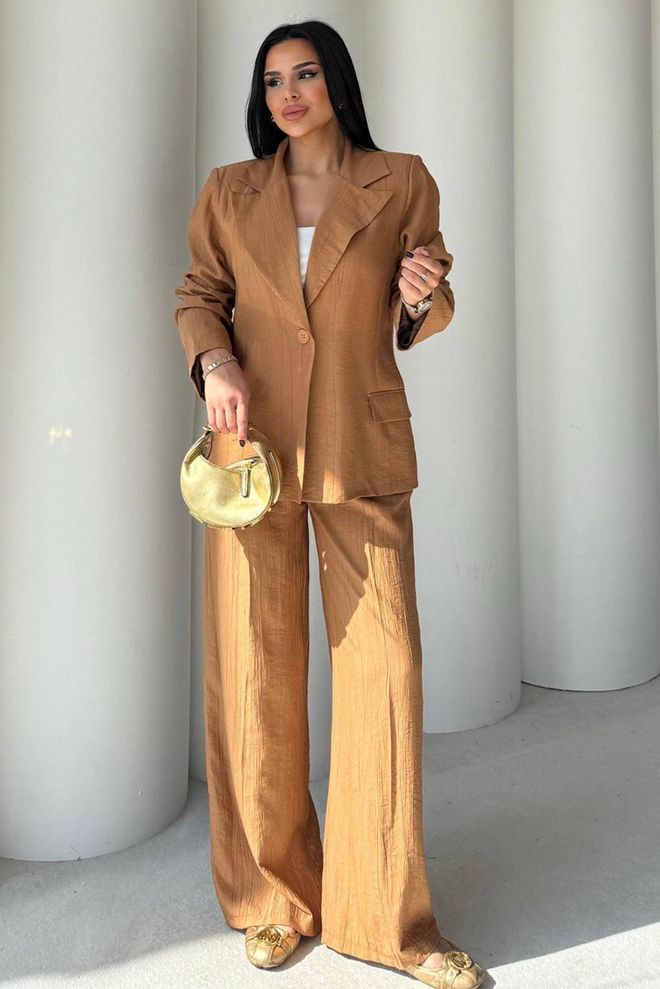 Mode Roy Brązowy Formalny Elegancki Garnitur Hurtowa sprzedaż odzieży Casual