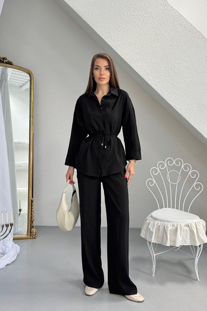 Mode Roy Black Elegant Formal Set Wholesale Clothing Lounge