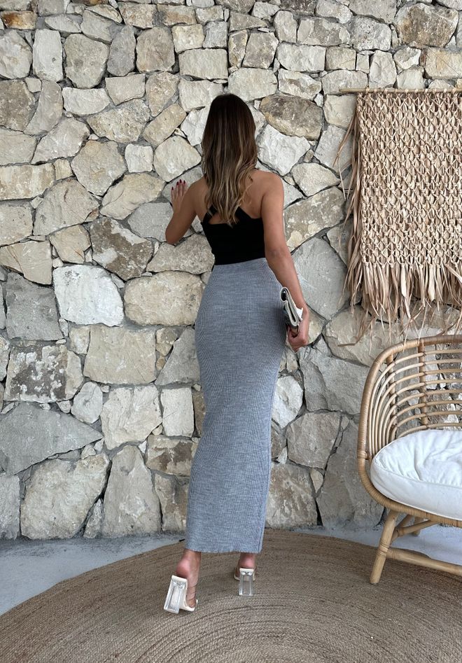 My Fashion تنورة سروال قصير رمادي ملابس بالجملة غير رسمي