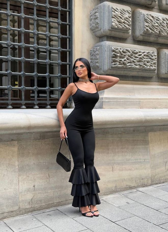 My Jest Fashion Mono Plisado En La Pierna Ropa al por mayor Elegante