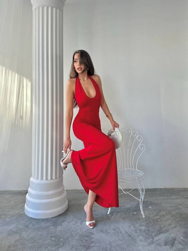 My Jest Fashion Rojo Sexy Formal Elegante Glam Bodycon Vestido Ropa al por mayor Sexy