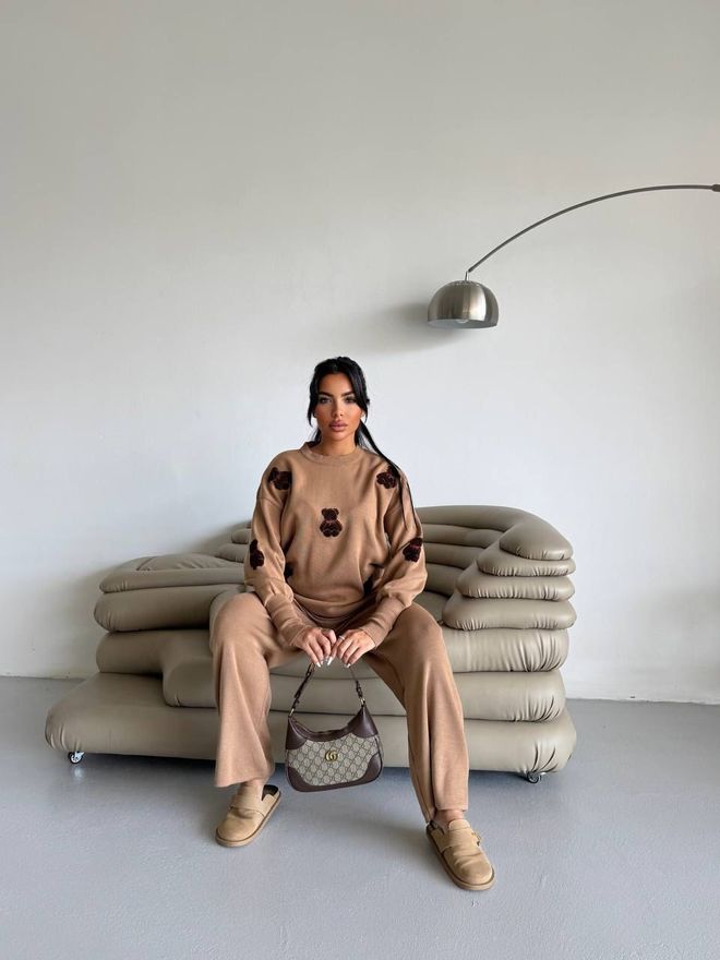 My Jest Fashion Κομψό Σετ Streetwear Σε Μπεζ Χονδρικό εμπόριο ενδυμάτων Απλό