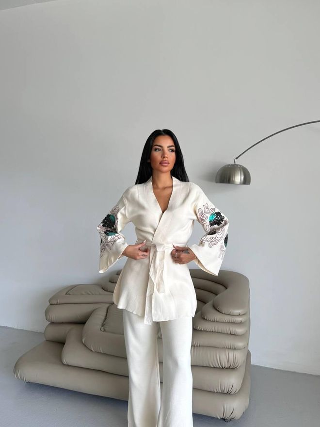 My Jest Fashion Κομψό Επίσημο Ethnic Σετ Μπεζ Χονδρικό εμπόριο ενδυμάτων Απλό