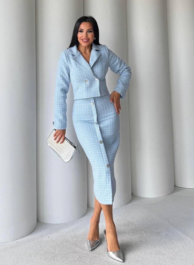 My Jest Fashion Σετ Μπλε Κομψό Επίσημο Χονδρικό εμπόριο ενδυμάτων Επίσημο