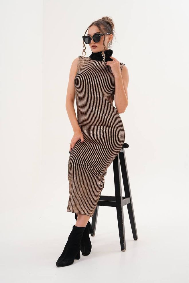 My Jest Fashion Vestito Bodycon Elegante A Righe Nero Abbigliamento all'ingrosso Annata