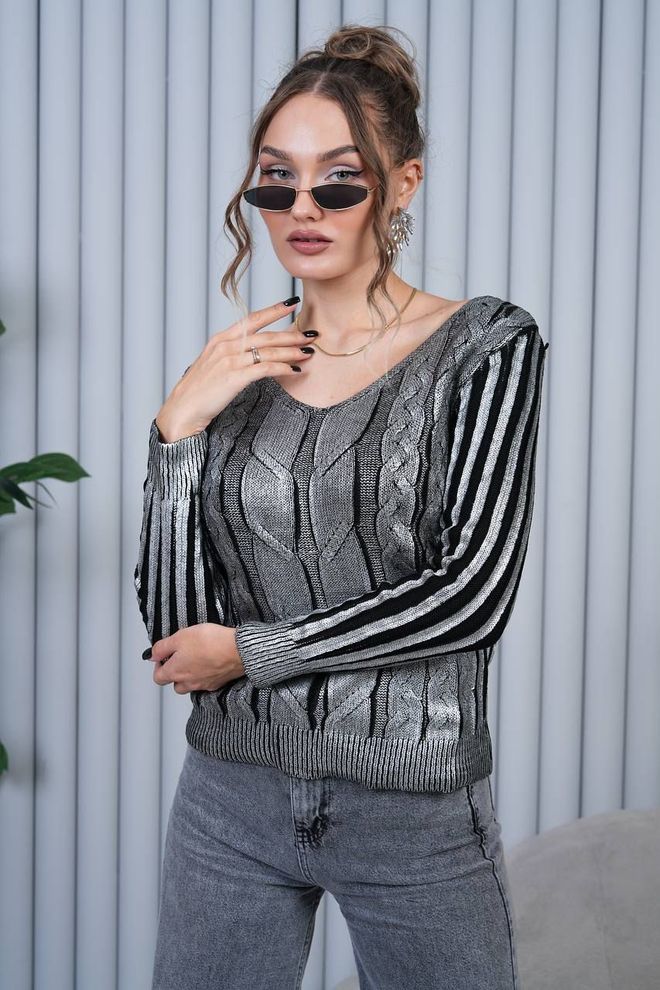 My Jest Fashion Ασημί Casual Streetwear Πουλόβερ Χονδρικό εμπόριο ενδυμάτων Casual