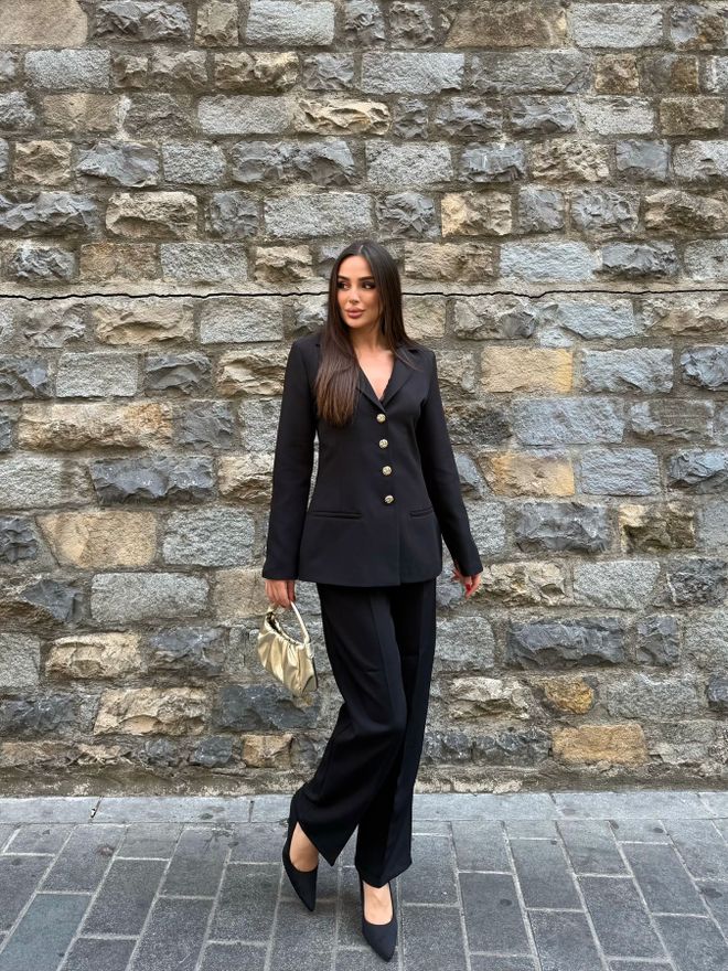 My Jest Fashion Crno Formalni Elegantan Smoking Veleprodaja odjeće Formalni