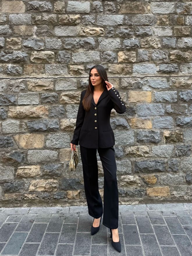 My Jest Fashion Čierny Formálny Elegantný Oblek Veľkoobchod s oblečením Práca
