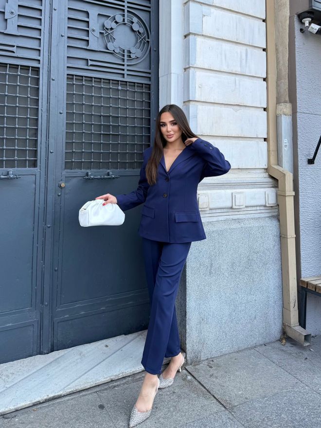 My Jest Fashion Marineblau Formal Eleganter Anzug Großhandelskleidung Arbeit