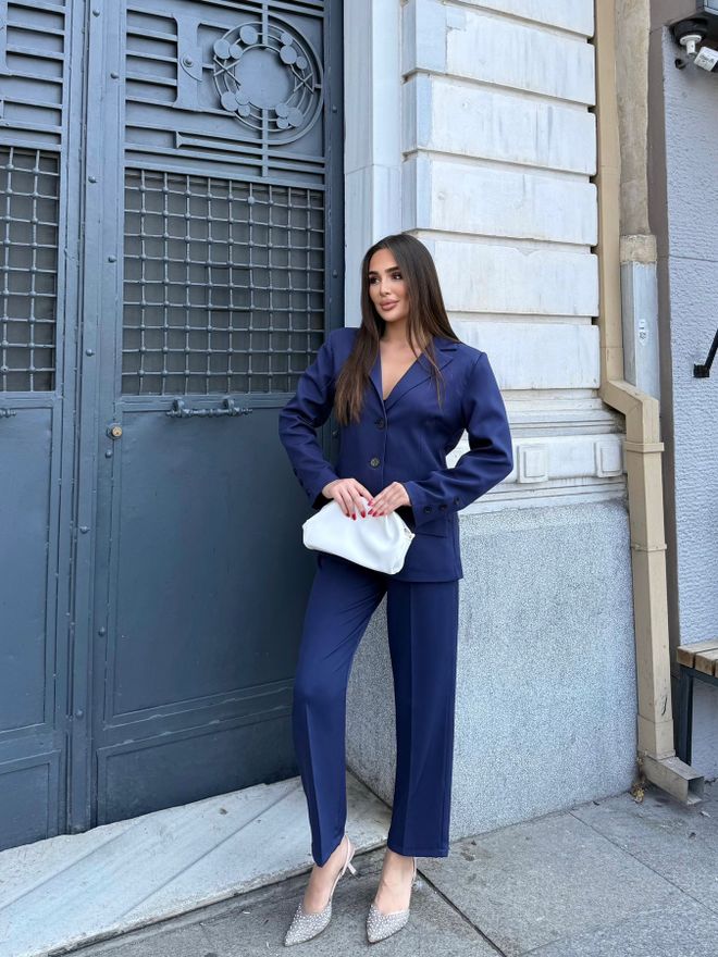 My Jest Fashion Marineblau Formal Eleganter Anzug Großhandelskleidung Frühling