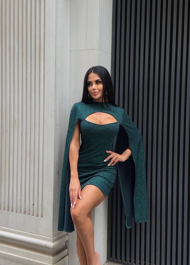 My Jest Fashion Rochie Verde Sexy Elegant Glam Bodycon Mini Îmbrăcăminte cu ridicata Sexy