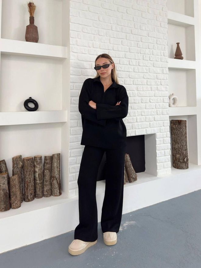 My Jest Fashion Σετ Μαύρο Κομψό Casual Χονδρικό εμπόριο ενδυμάτων Απλό