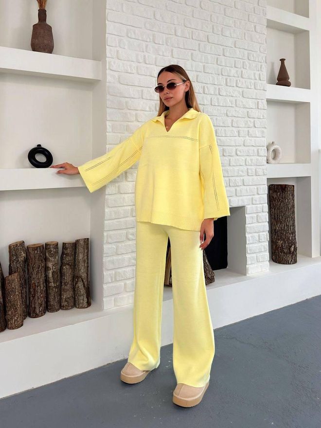 My Jest Fashion Κίτρινο Κομψό Casual Σετ Χονδρικό εμπόριο ενδυμάτων Απλό