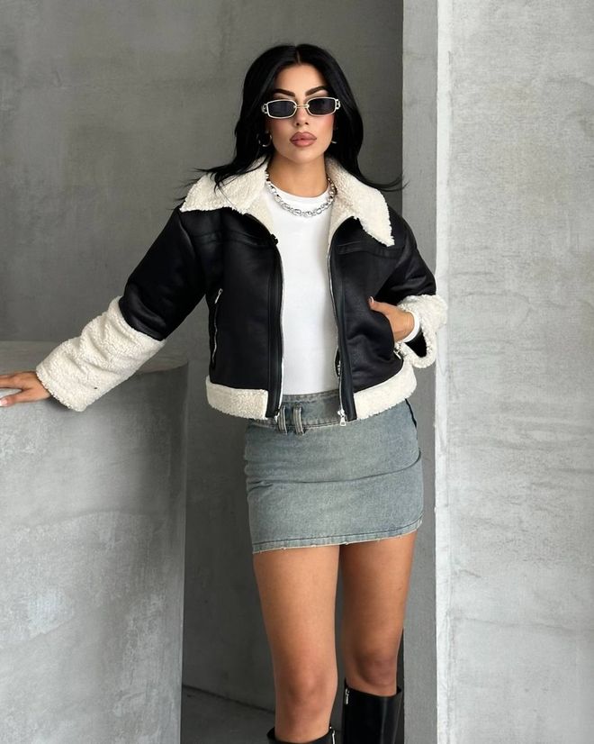 My Jest Fashion Μαύρο Μπουφάν Bomber Χονδρικό εμπόριο ενδυμάτων Casual