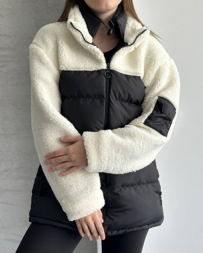 My Jest Fashion Черная Куртка Фугу С Высоким Воротником И Карманом На Молнии Оптовая продажа одежды Повседневный