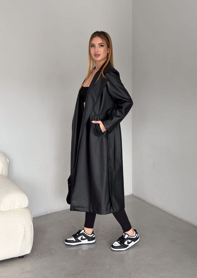 My Jest Fashion Negru Trenci Elegant Casual De Stradă Îmbrăcăminte cu ridicata Casual