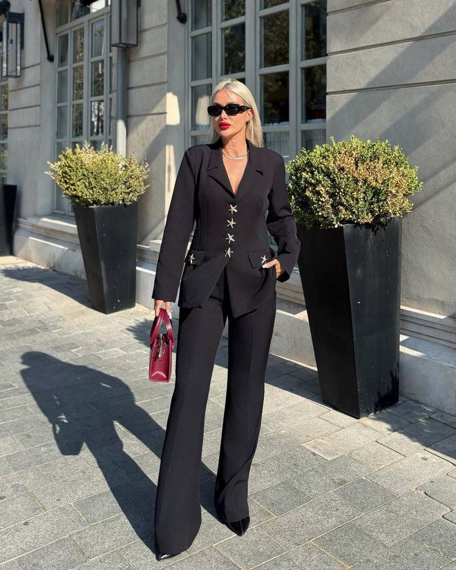 My Jest Fashion Traje Negro Elegante Formal – Esmoquin Corte Regular Ropa al por mayor Glam