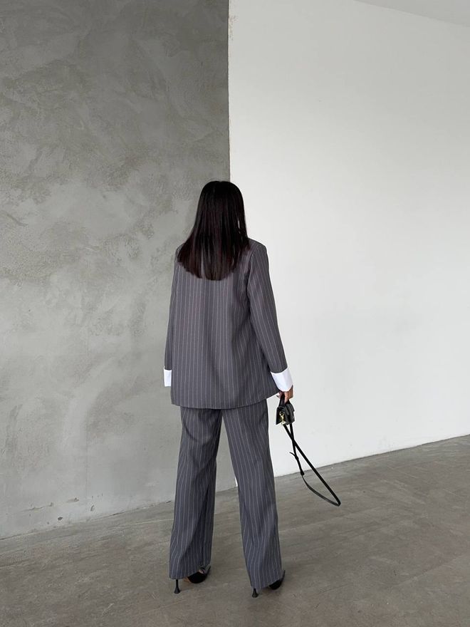 MyBee Jacket Trouser Set Anthracite Wholesale Clothing Birthday