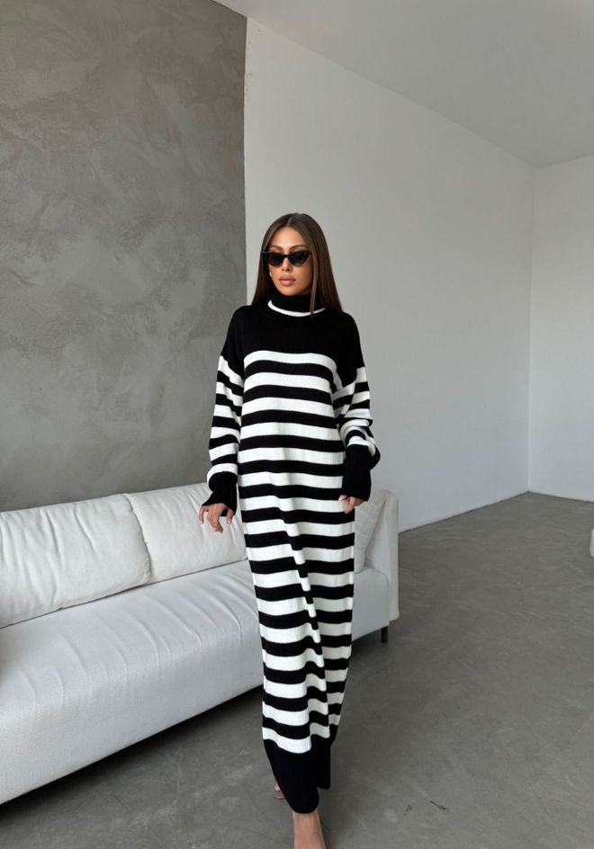MyBee Belted Knit Dress Ecru Wholesale Clothing Casual