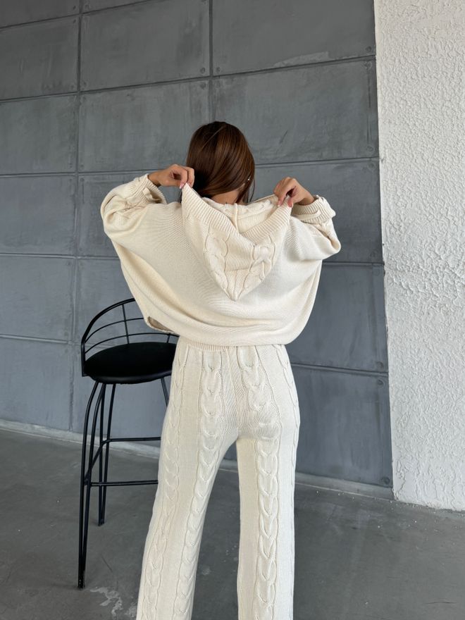 MyBee Conjunto De Punto Hoddie Crudo Ropa al por mayor Citas