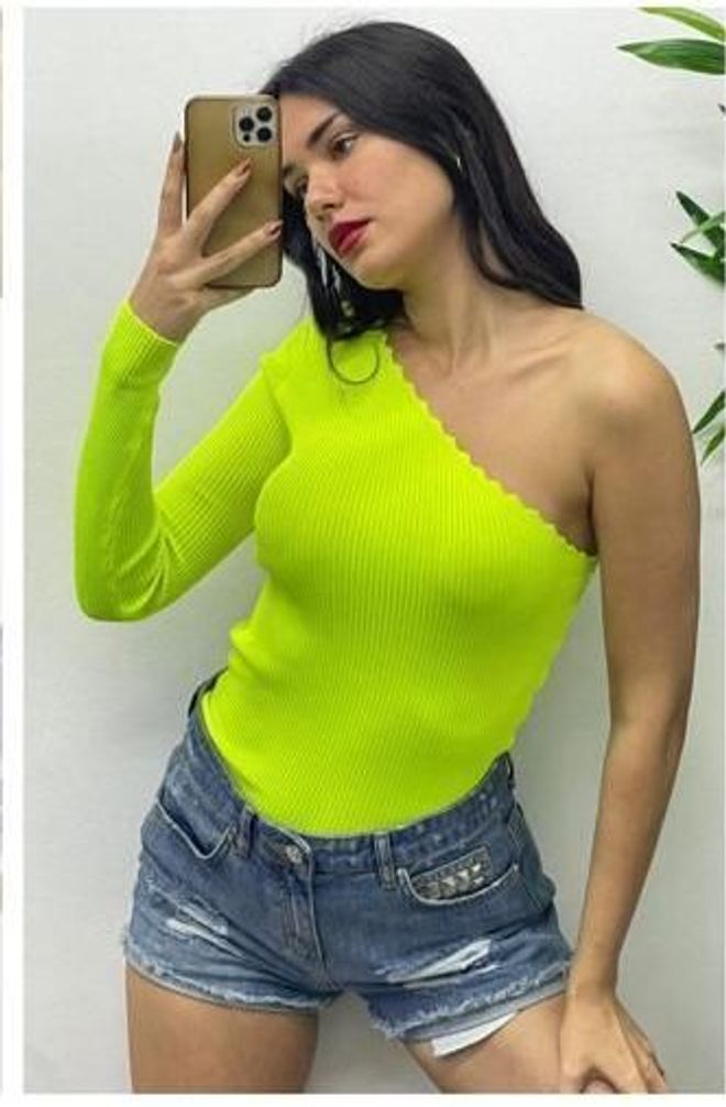 MyBee Crop Ladder A Manica Singola Giallo Abbigliamento all'ingrosso Casuale