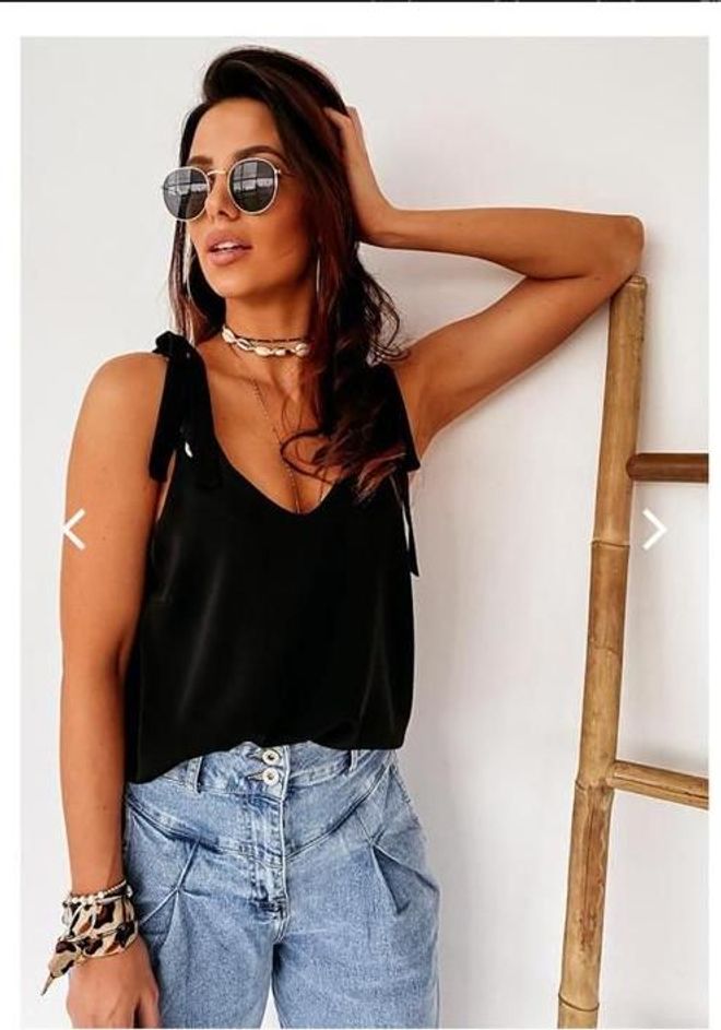 MyBee Blusa Nera Abbigliamento all'ingrosso Casuale