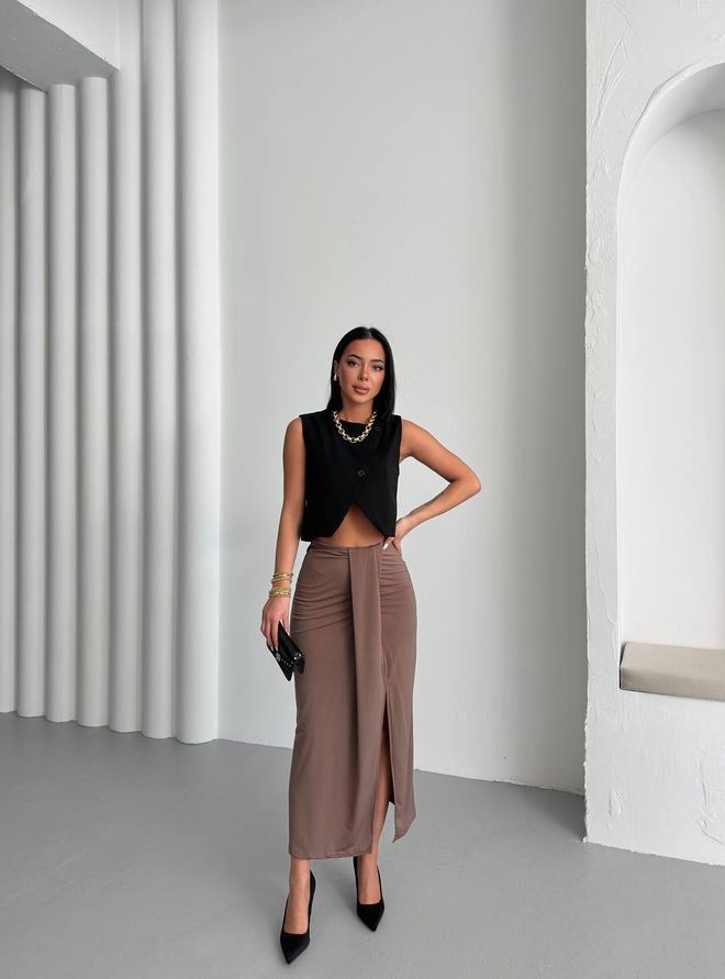MyBee Rok Mink Groothandel Kleding Elegant
