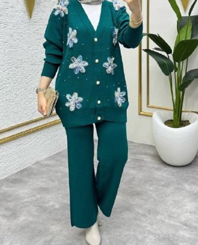 MyBee Πράσινο Κομψό Επίσημο Ταγέρ Χονδρικό εμπόριο ενδυμάτων 1