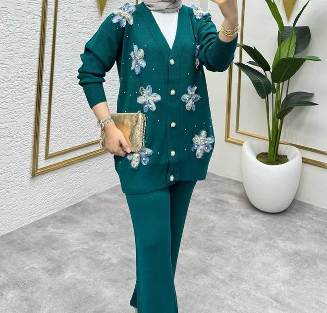 MyBee Πράσινο Κομψό Επίσημο Ταγέρ Χονδρικό εμπόριο ενδυμάτων Σαλόνι