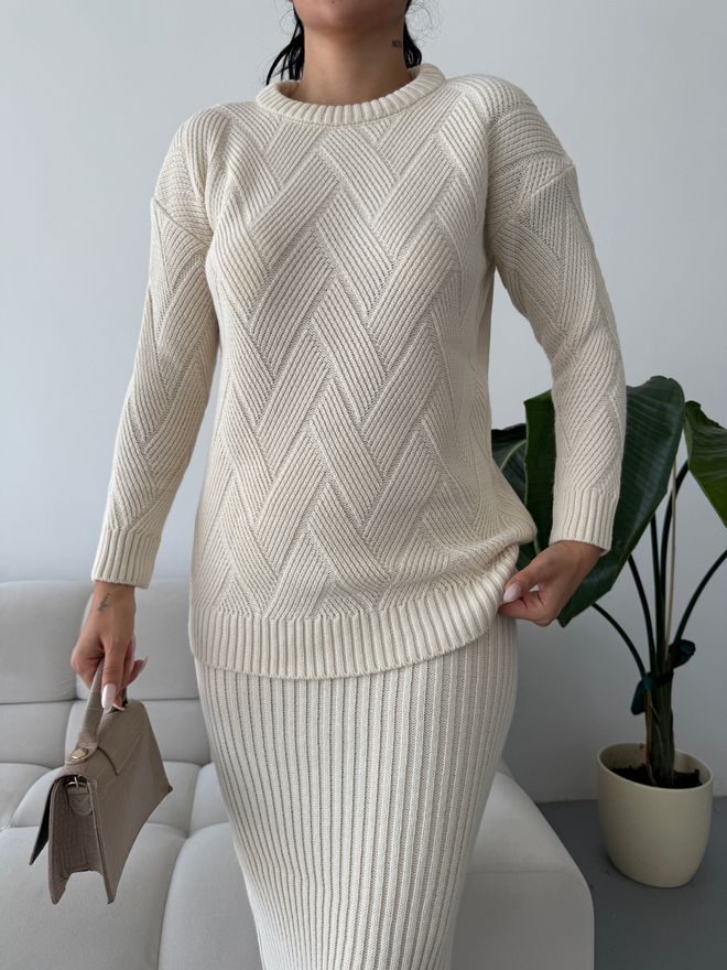 MyBee Costume Beige Décontracté Élégant Modeste Vêtements en gros Modeste