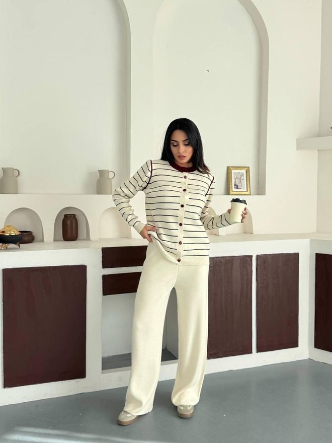 MyBee Traje Crudo Rayas Casual Elegante Formal Ropa al por mayor Casual