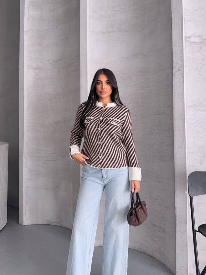 MyBee Geacă Maro Retro Elegant Sacou Cu Un Rând De Nasturi Îmbrăcăminte cu ridicata 1