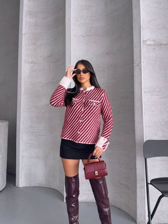 MyBee Claret Red Vintage Single Breasted Blazer Jacket Wholesale Clothing Work