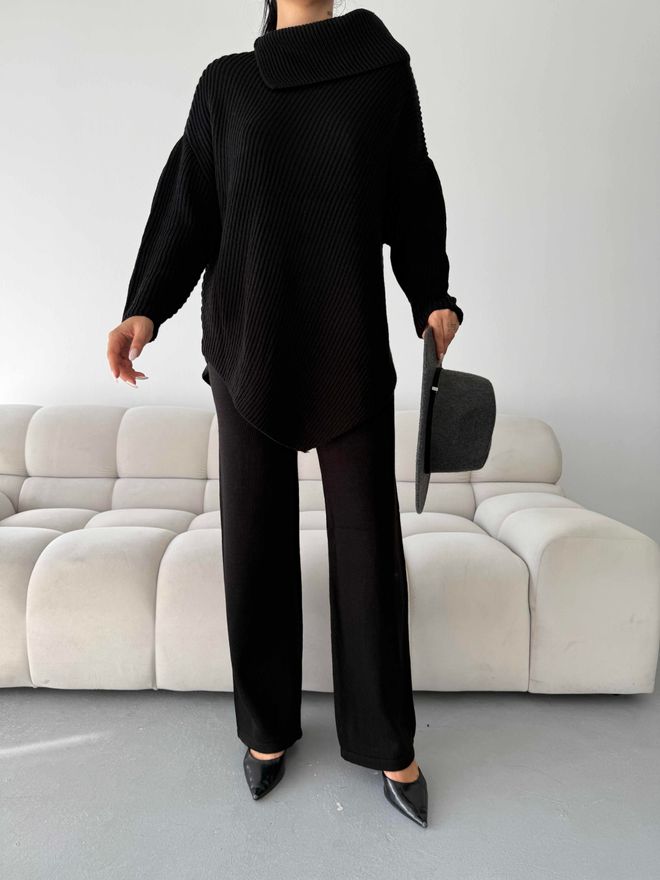 MyBee Μαύρο Casual Κομψό Ταγέρ Χονδρικό εμπόριο ενδυμάτων Απλό