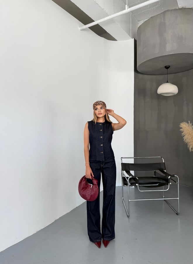 MyBee Komplet Kavbojk Z Ničelnimi Rokavi Oblačila na debelo 0