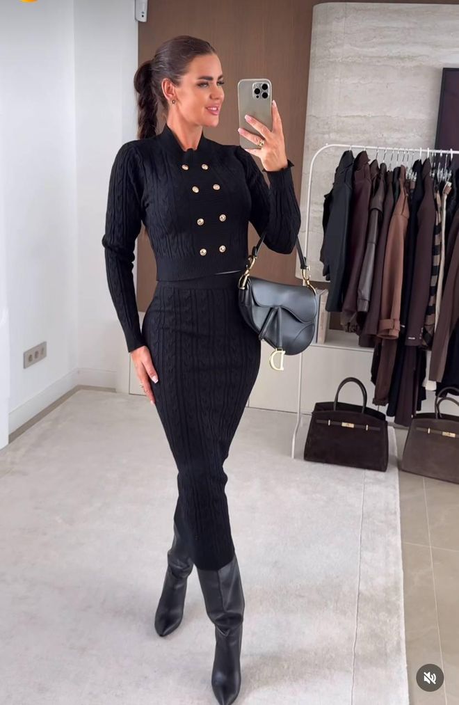 MyBee Black Elegant Fitted Pencil Suit Wholesale Clothing Vintage