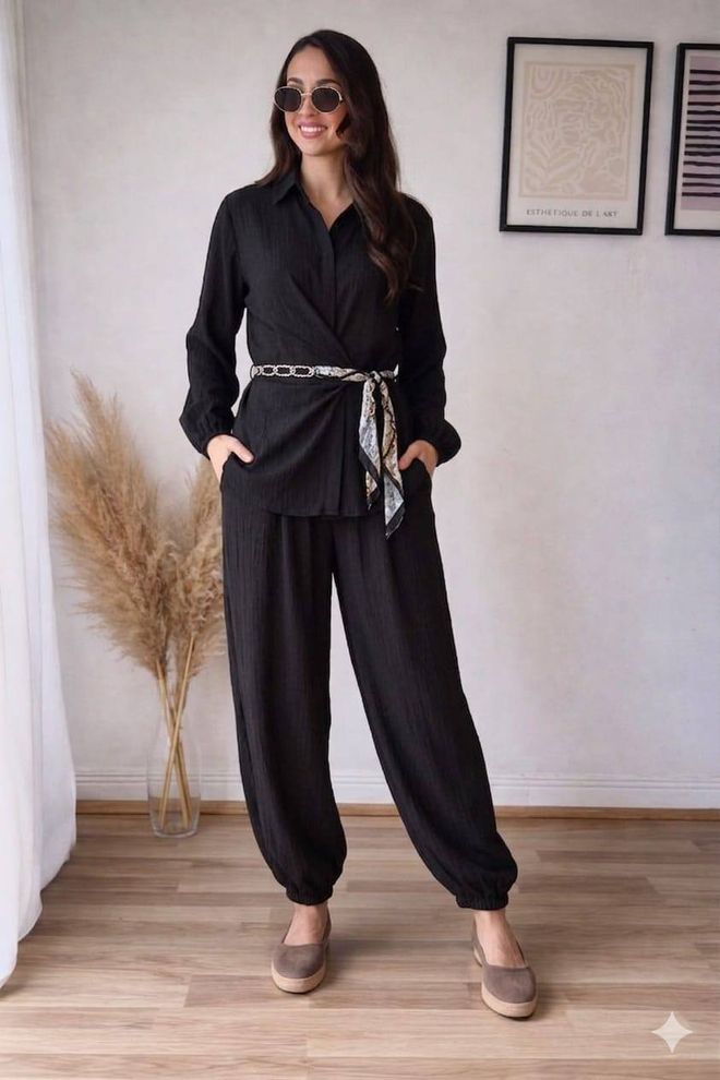 MyBee Abito Nero Elegante Casual Formale Abbigliamento all'ingrosso Casuale